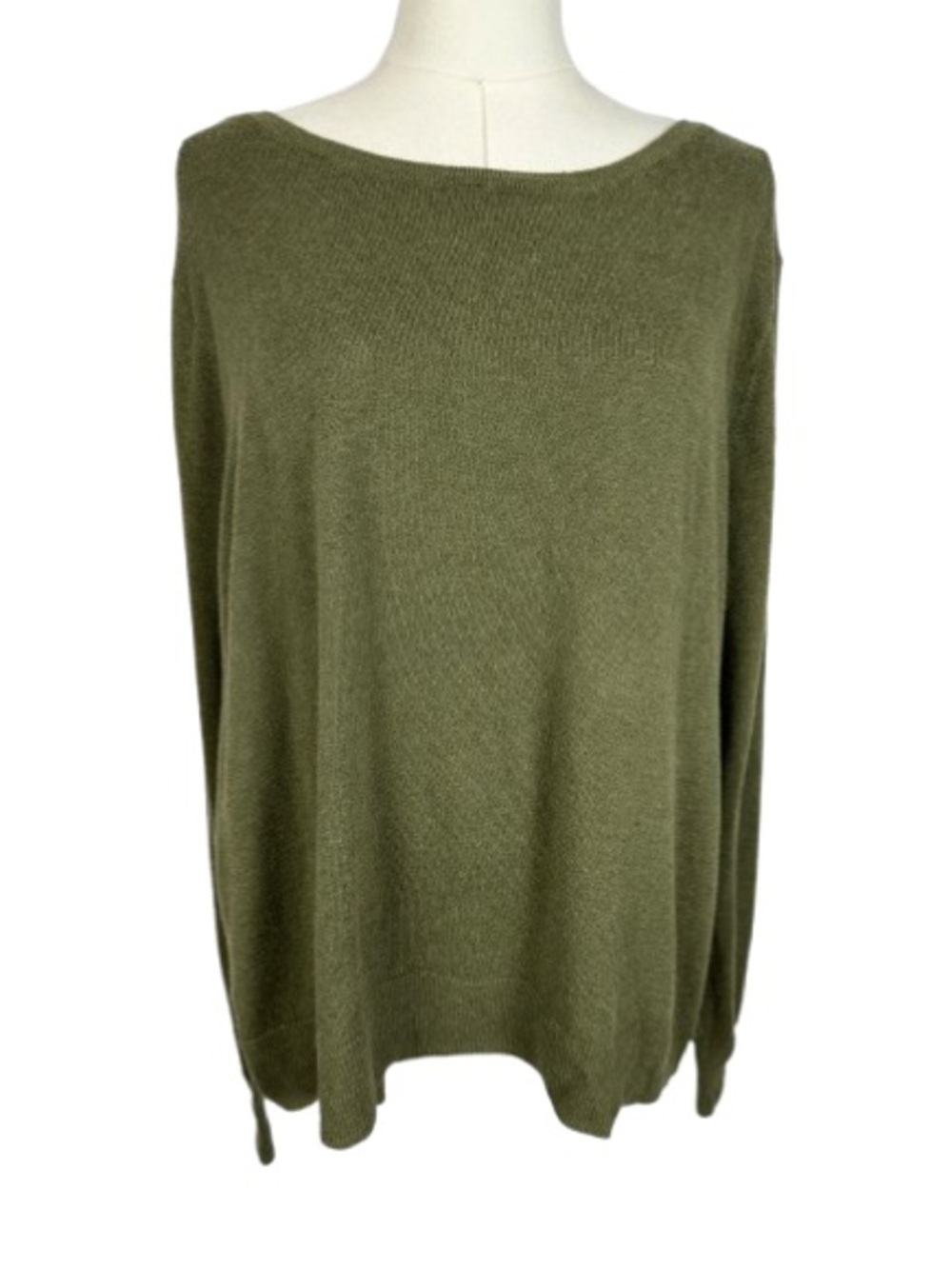 GAP Olive Boat Neck Knit Sweater Size XXL